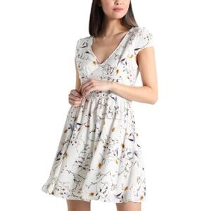 NWT Molly Bracken Floral Babydoll Lace A-Line Mini Dress